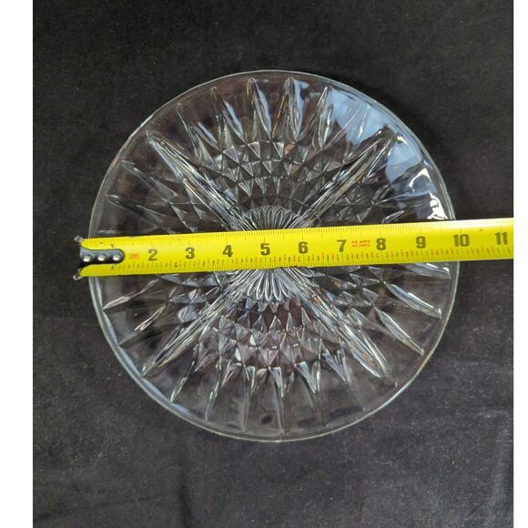 Vintage Anchor Hocking Crown Point 10" Round 4 Part Relish Pickle Tidbit Dish - Picture 4 of 11